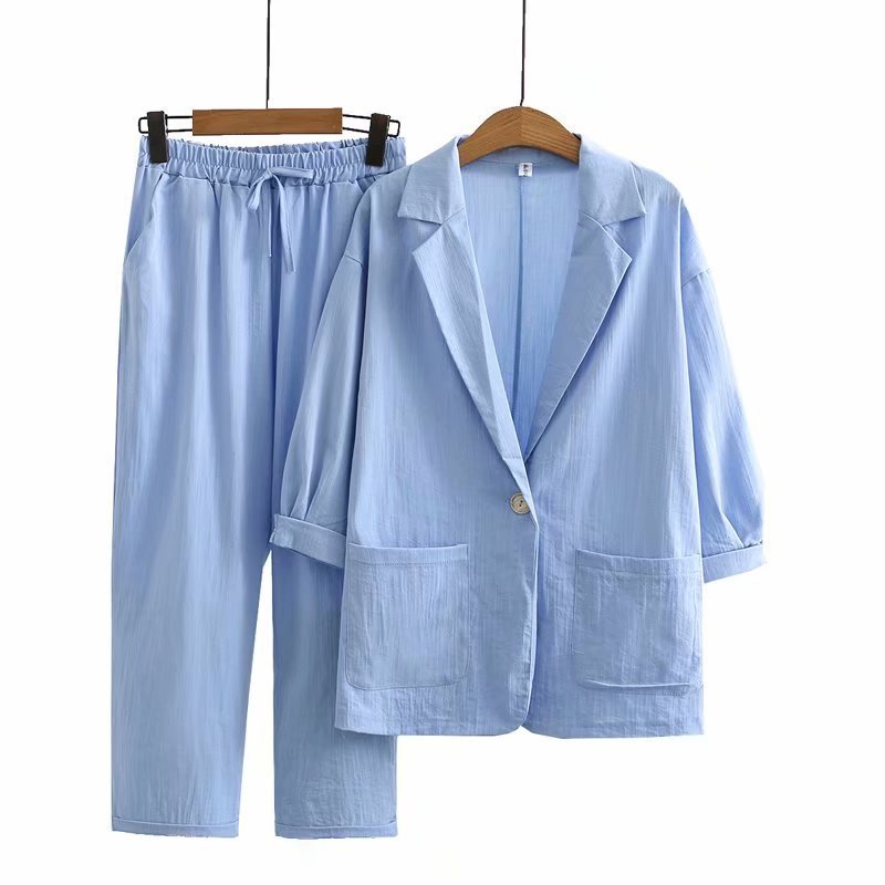 Liv Linen Combo Set - Blue