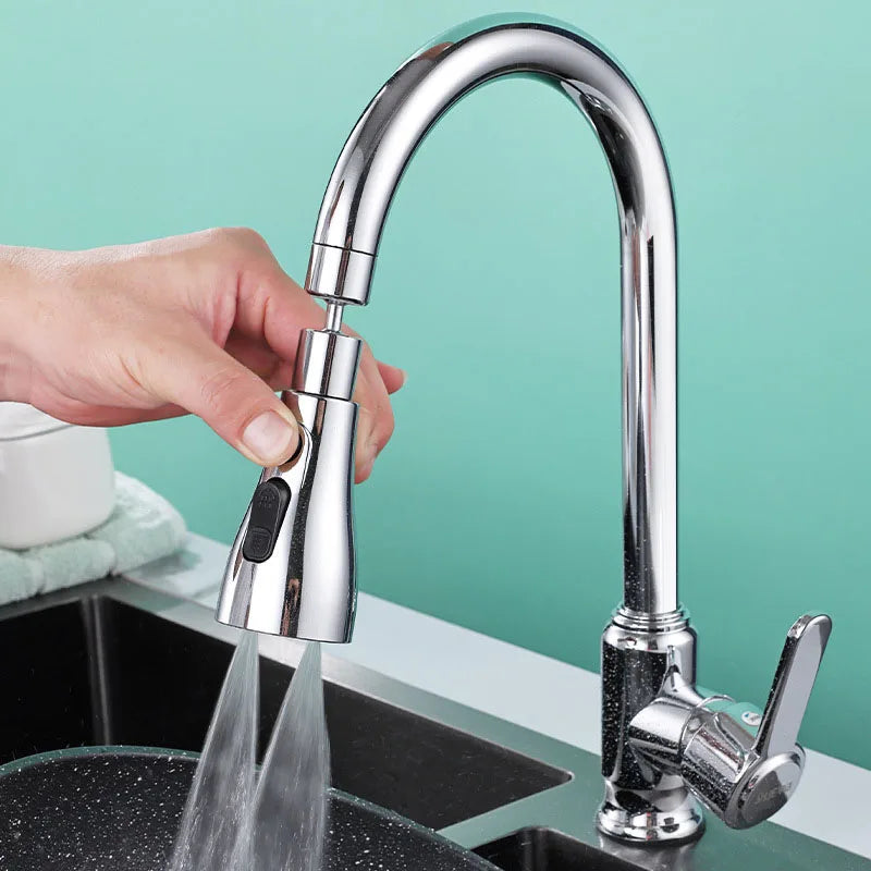 360° Swivel Faucet Aerator – 3 Spray Modes, Water-Saving & Tool-Free Install