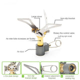 Mini Folding Camping Stove – Ultralight 45g, Backpacking & High Output