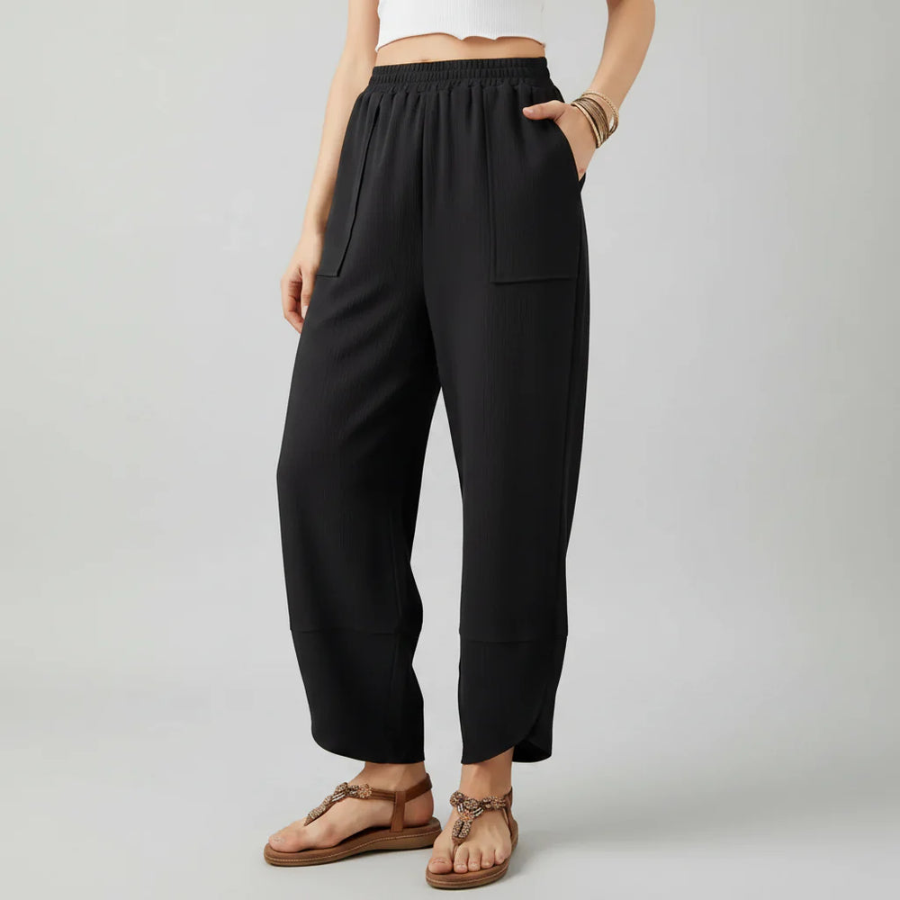 Women Pants Casual Loose Fit Straight Leg Lightweight Summer Trousers