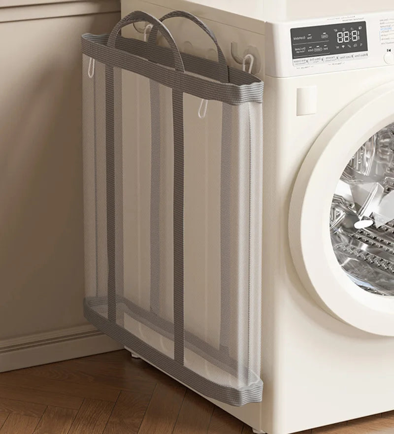 Foldable Mesh Laundry Hamper – Breathable, Carry Handles & Collapsible