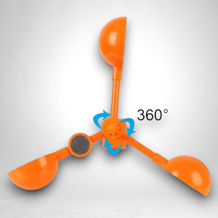 Solar Bird Deterrent – 360° Rotation, Reflective Mirrors & Ultrasonic Sound