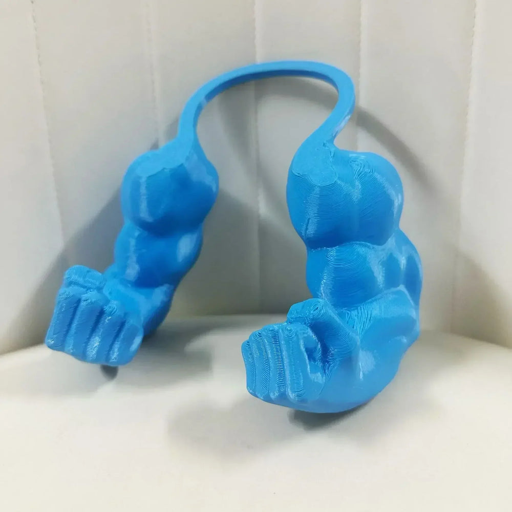 Cat Collar with Bodybuilder Arms – ABS Plastic, Lightweight & Funny Costume