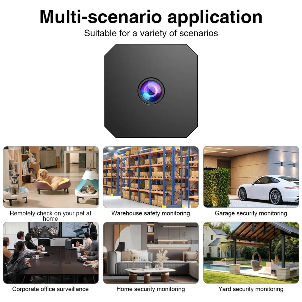 Mini WiFi Camera – 1080p Full HD, Night Vision & Motion Detection