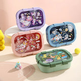 Bento Lunch Box – 3 Compartments, Leak-Proof & Soup Bowl with Spoon