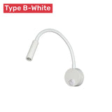 Flexible LED Reading Wall Light – Touch Switch, 3 Color Temperatures & Gooseneck Arm
