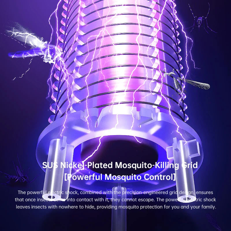 Electric Mosquito Killer Lamp – UV Light, 1200mAh Rechargeable & USB Powered