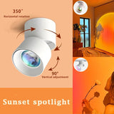 LED Sunset Wall Lamp – Gradient Warm Light, 10W & Touch Switch