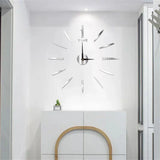 3D Acrylic Wall Clock – Self-Adhesive, Quartz Movement & Up to 130cm