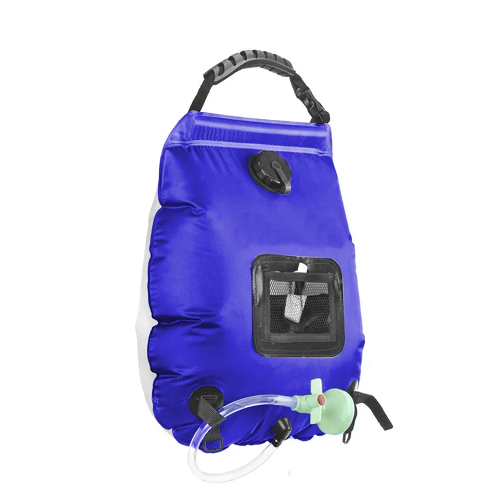 Portable Solar Shower – 20L Capacity, Detachable Hose & On/Off Showerhead