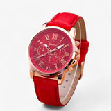 Camille – Luxurious Waterproof Women's Watch with Leather Strap