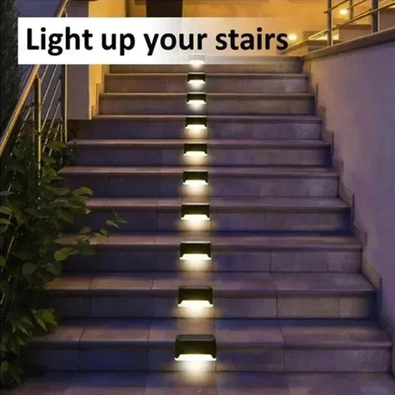 Enhanced Product Title: "8er-Set Solar-Stufenleuchten – Sichere Beleuchtung für Außenbereiche, Stilvolles Design für Treppen und Wege" 

This title includes relevant keywords for better visibility while clearly conveying the product's features and benefit