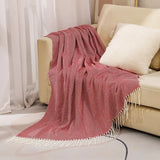 Striped Cotton Throw Blanket – 100% Cotton, Fringed, 127×172cm & 130×220cm