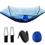 Camping Hammock with Mosquito Net – 210T Parachute Nylon, 200kg Capacity & 260×140cm
