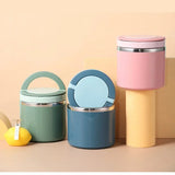 Insulated Stainless Steel Lunch Box – 630-1000ml, Leakproof Lid & Carry Handle