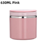 Insulated Stainless Steel Lunch Box – 630-1000ml, Leakproof Lid & Carry Handle