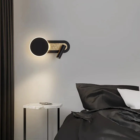 HaloBeam Wall Light – Modern Nordic Design, Dual LED & Ambient Glow