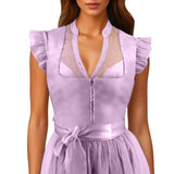 Dirndl Blouse with Flounce Sleeves – Leni Oktoberfest 2025