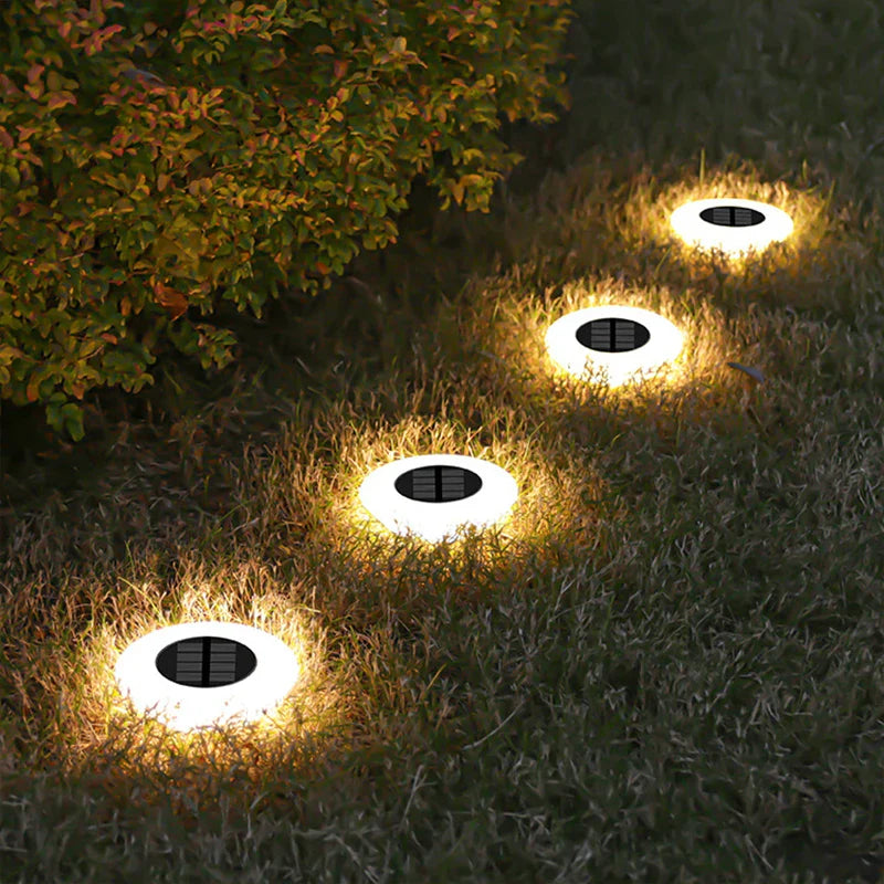 Enhanced Product Title: "4er-Set Solar-Bodenleuchten mit 14 LEDs – 360° Beleuchtung für Garten und Außenbereich" 

This title includes relevant keywords while maintaining clarity and appeal for potential customers.