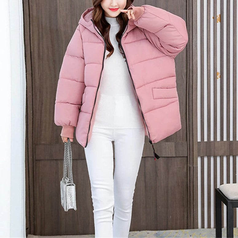 Men's Oversized Padded Winter Parka with Cozy Cotton Hood - Warm & Stylish Outerwear