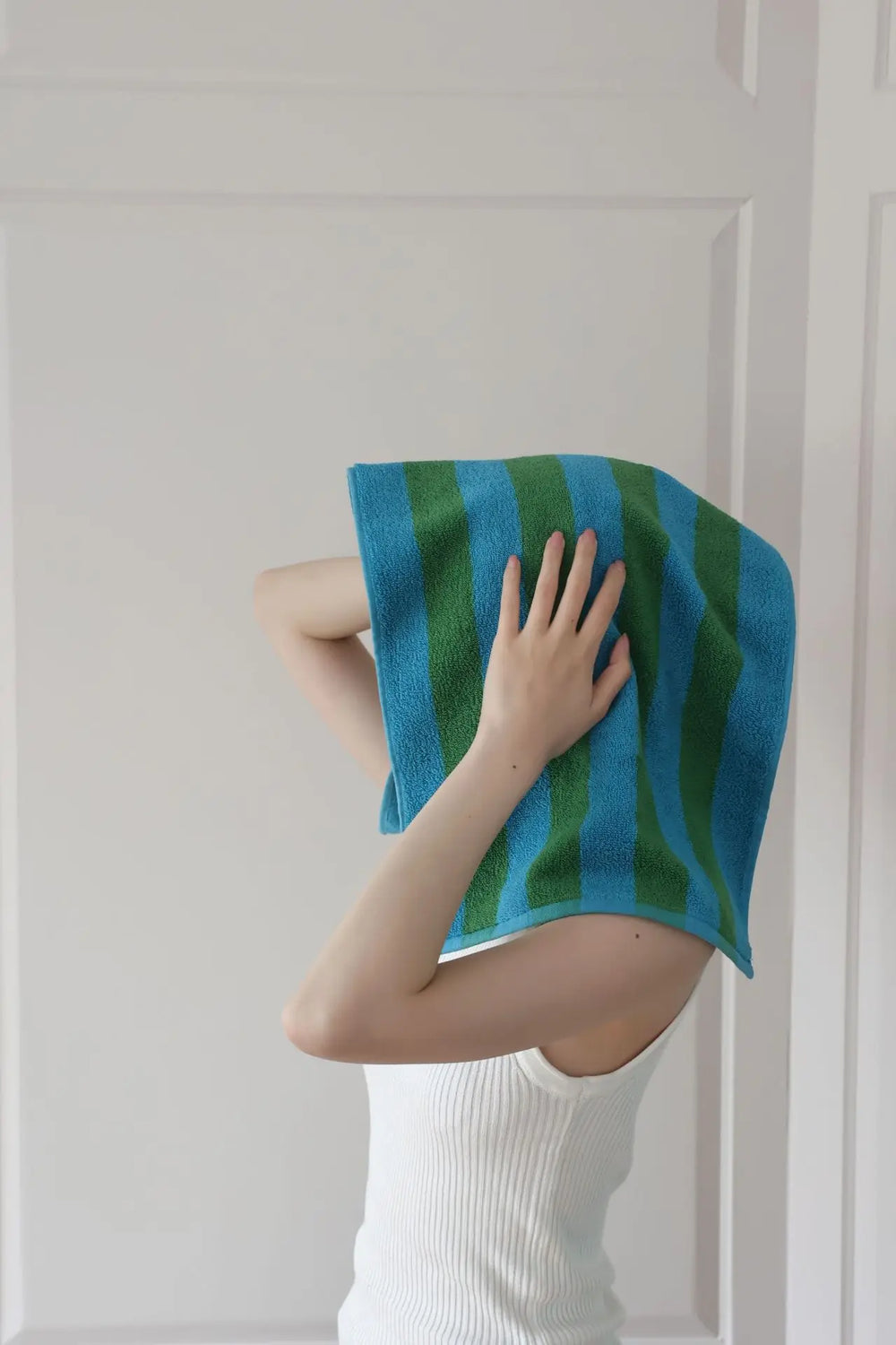 Striped Cotton Bath Towel – 100% Combed Cotton, Hotel Quality & Quick-Dry