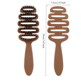 Boar Bristle Hair Brush – Ergonomic Handle, Detangling & Natural Shine