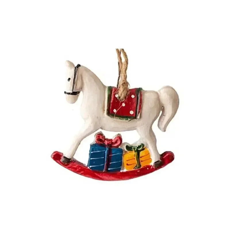 Classic Christmas Stockings with Reindeer Design – Hanging Fireplace Stocking
