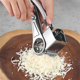 Optimized Product Title: **Edelstahl Rotationsreibe mit Handkurbel – Perfekt für Käse, Gemüse und Obst – Hochwertige Küchenreibe für schnelles und einfaches Raspeln** 

This title includes relevant keywords while providing additional details to attract po