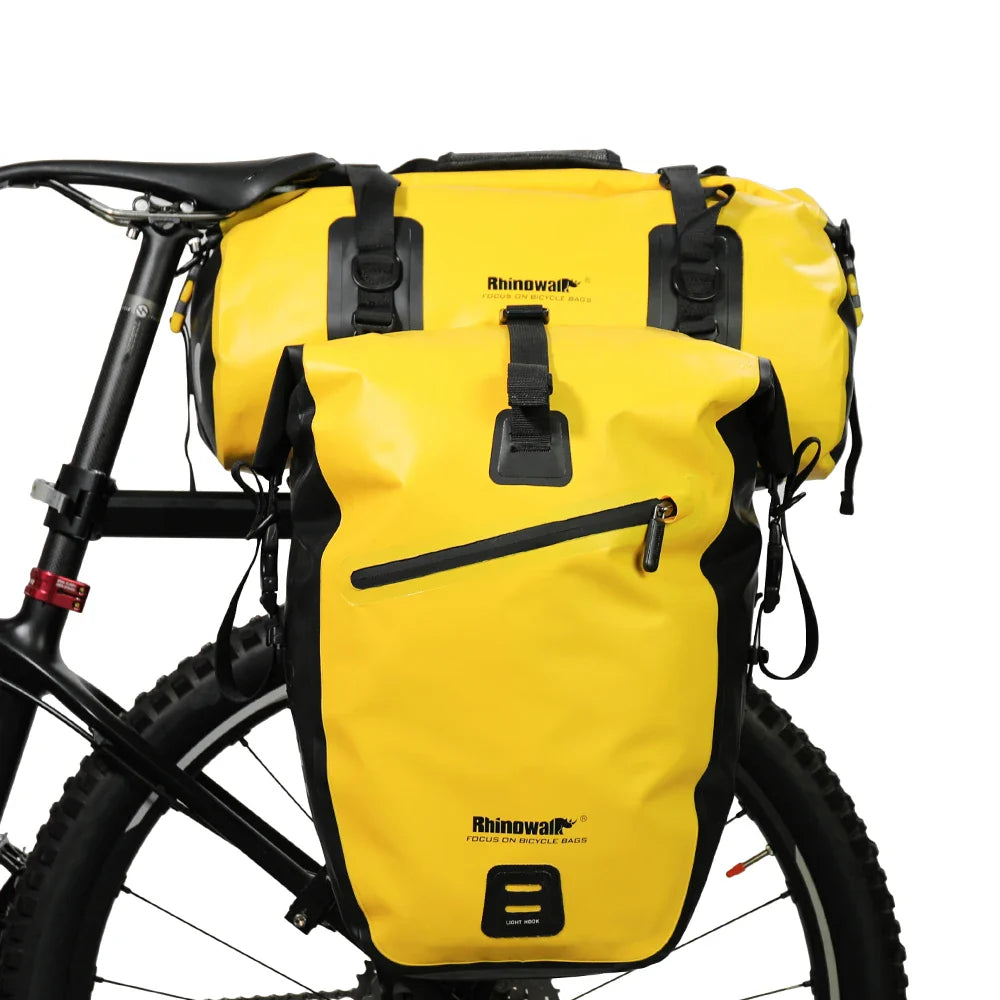 Waterproof Bike Pannier Bag – 20 L Capacity, Rack-Mount & Carry Handles