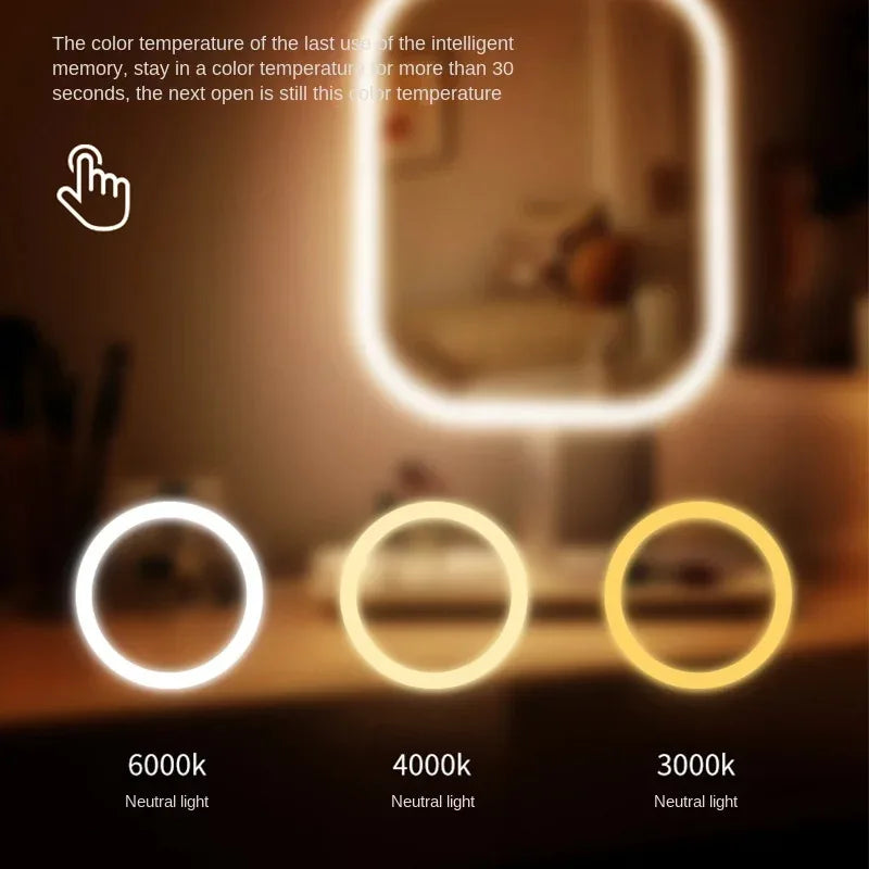 Lumiéra LED Makeup Mirror - Illuminated Vanity Mirror with Adjustable Brightness and Touch Control