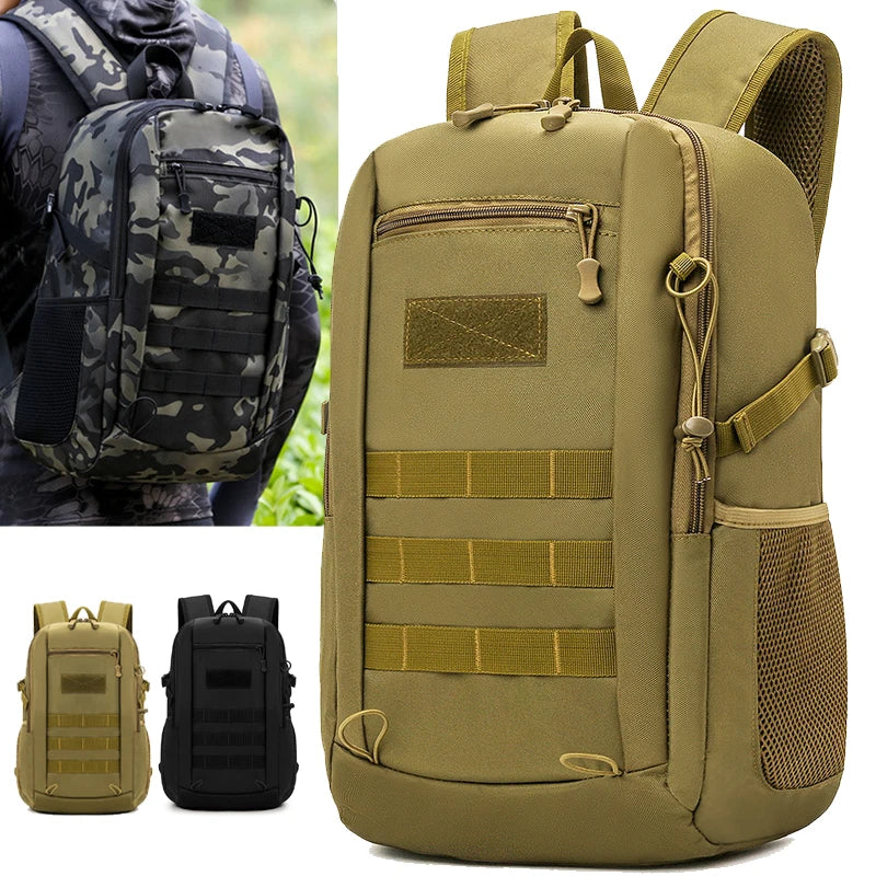 Waterproof Tactical Backpack – 20L, MOLLE System & Durable Nylon