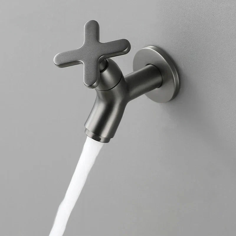 BowLift | BrassFlow – Wall-Mounted Cold Water Tap in Solid Brass