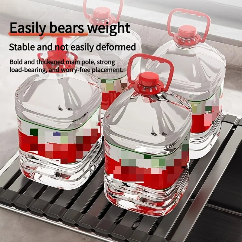Roll-Up Sink Drying Rack – Aluminum, Heat-Resistant & 46/56cm Sizes