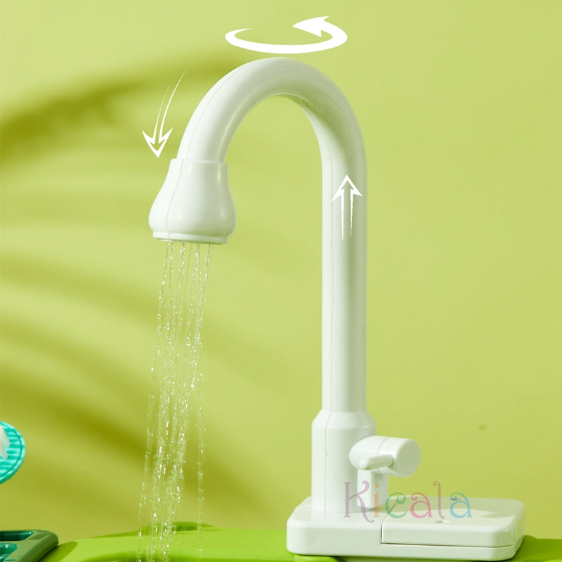 Kids Water Play Table – Circulating Fountain, Play Accessories & Indoor/Outdoor