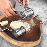 Optimized Product Title: **Edelstahl Rotationsreibe mit Handkurbel – Perfekt für Käse, Gemüse und Obst – Hochwertige Küchenreibe für schnelles und einfaches Raspeln** 

This title includes relevant keywords while providing additional details to attract po