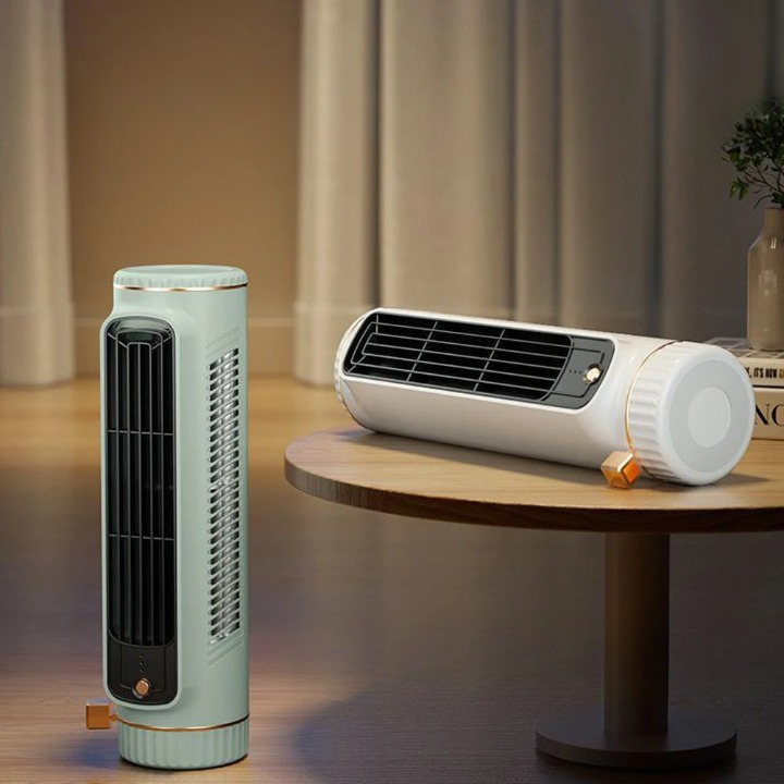 USB Tower Desk Fan – 3 Speed Settings, Quiet Motor & Compact 32.8cm Design