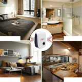 Ultrasonic Pest Repeller – 10–75 m² Coverage, Plug-In & Chemical-Free