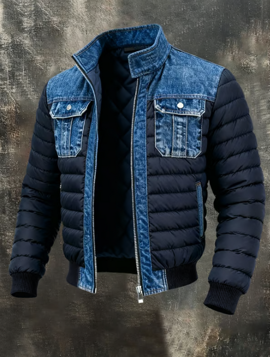 Fletcher Gesteppte Hybridjacke für Herren – Leichte, Atmungsaktive Outdoorjacke mit Stil