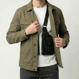 Herren Schultertasche Crossbody mit verstellbarem Riemen