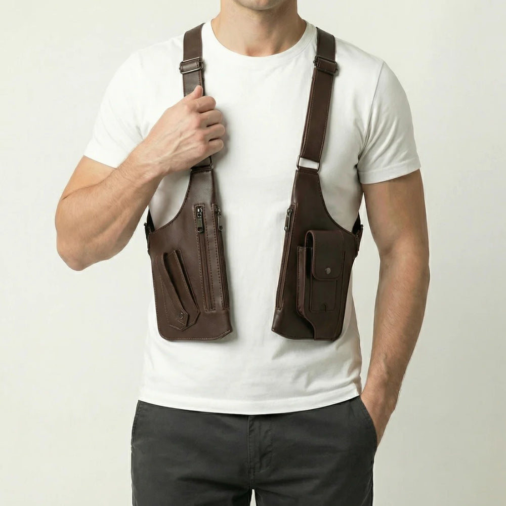 Herren Schultertasche Crossbody mit verstellbarem Riemen
