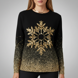 Black Sweater with Design - Rebecca