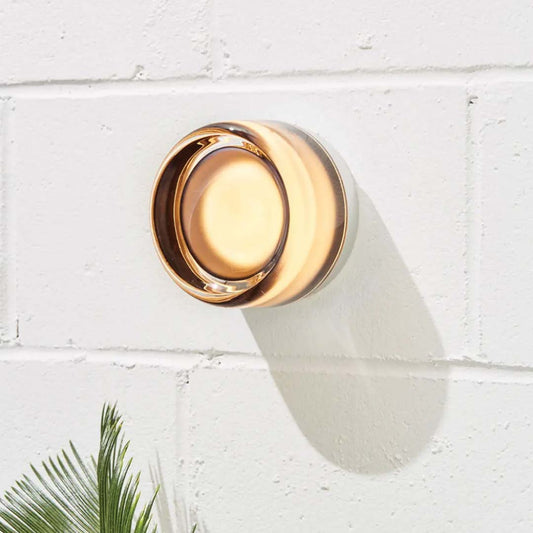 Wall Lamp – Adjustable LED Color, Metal & Glass Design