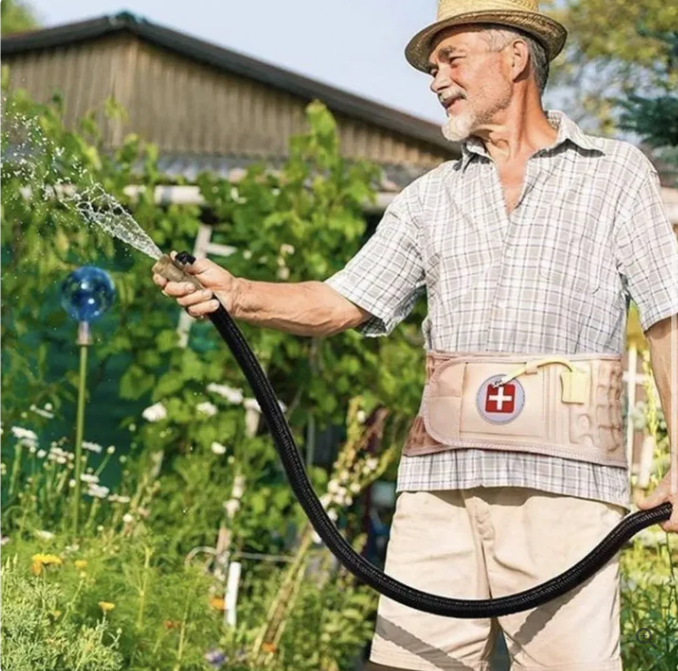 Inflatable Back Support Belt – Air Pump Compression, Breathable & Adjustable Lumbar Support