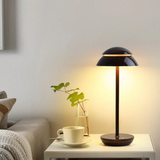 Cordless LED Mushroom Table Lamp – Touch Dimmer, Rechargeable Battery, Warm Ambient Light