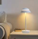 Cordless LED Mushroom Table Lamp – Touch Dimmer, Rechargeable Battery, Warm Ambient Light