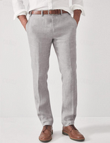 Elias Comfortable Men's Linen Trousers