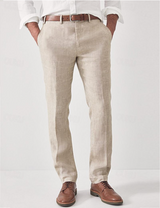 Elias Comfortable Men's Linen Trousers