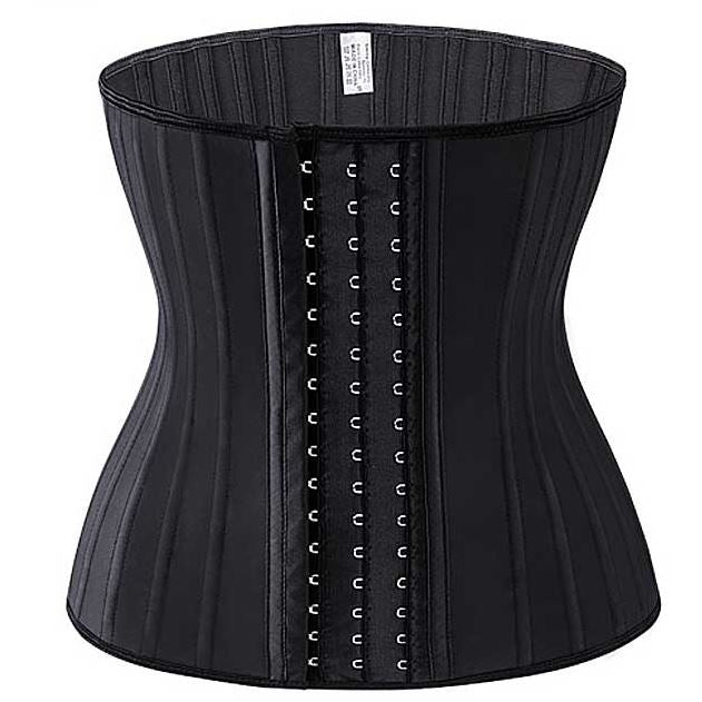Sandrine – Luxe Latex Waist Trainer – Black