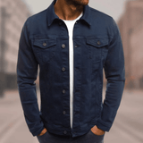 Stylish Men's Denim Jacket - Classic Fit, Durable Fabric, Versatile Casual Wear