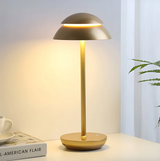 Cordless LED Mushroom Table Lamp – Touch Dimmer, Rechargeable Battery, Warm Ambient Light